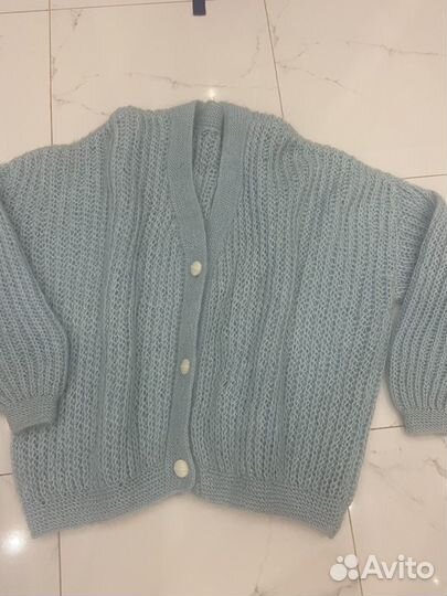 Мохеровый кардиган