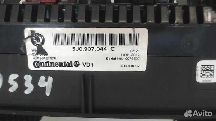 Переключатель отопителя Skoda Fabia, 2012