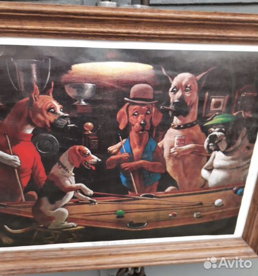 Картина для бильярдной