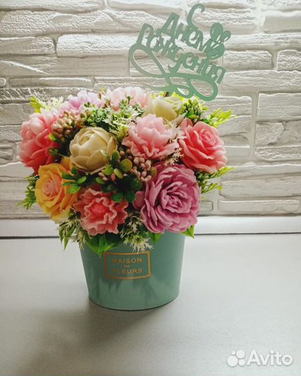 Букет из мыла