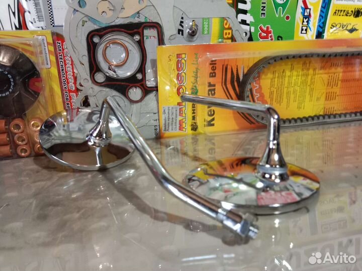 Круглые зеркала на мото