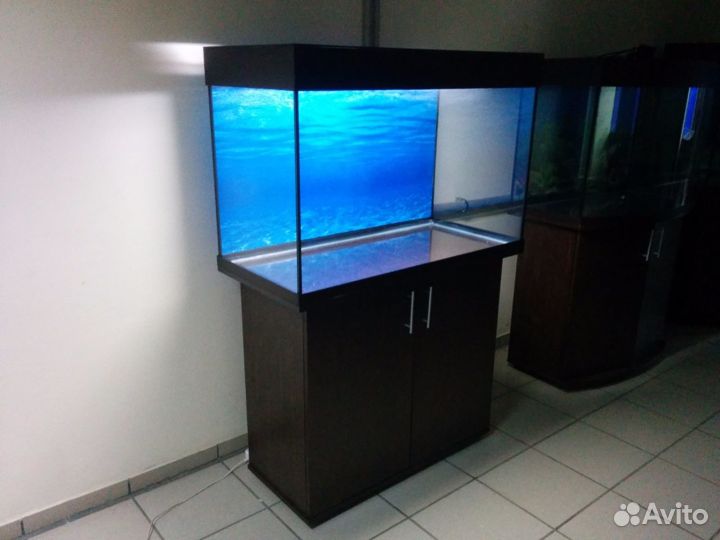 Аквариум 220, прямой, биофильтр, тумба, свет, ф