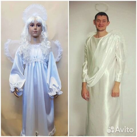 Костюм ангела. Крылья. Нимб