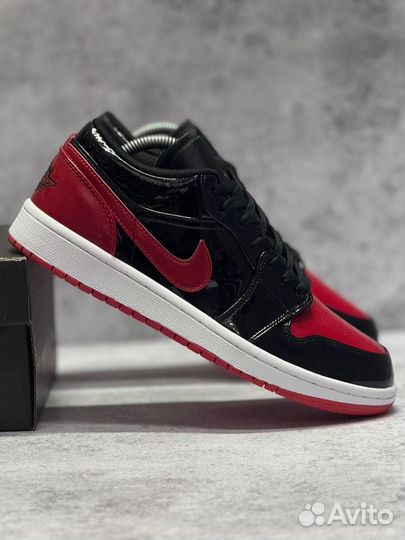 Кроссовки Nike Air Jordan 1 Low 'OG Bred' (Арт.37636)