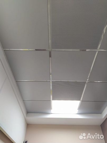 Кассетные потолки из алюминия (моющиеся)