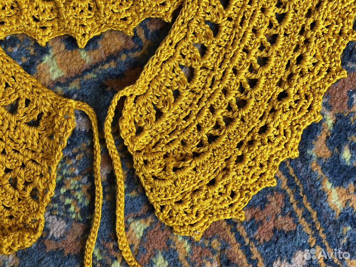 Вязаный воротничок