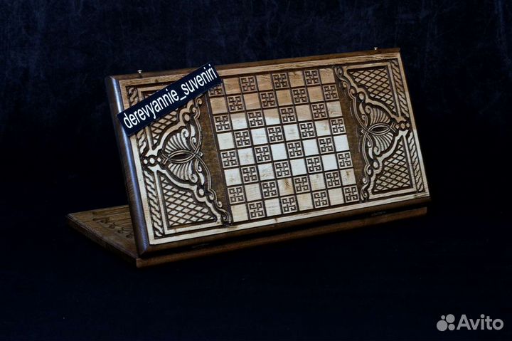 Нарды Герб России из дуба