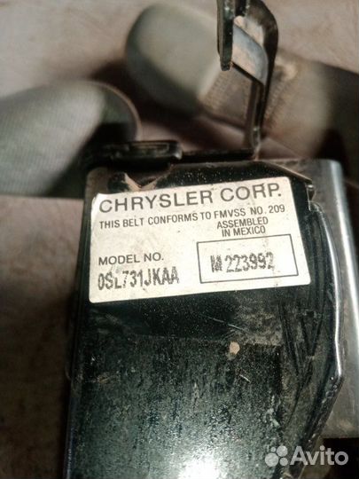 Ремень безопасности Dodge Caravan grand 3.3 1997