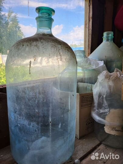 Бутыли стеклянные 20л и 10л