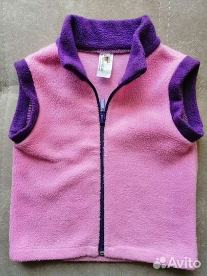 Жилетка для девочки р. 80. Флис