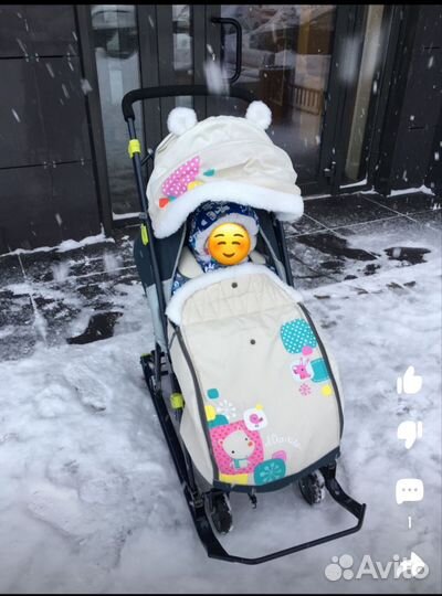 Коляска санки Ника детям 7-6