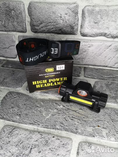 Налобный фонарь аккумуляторный