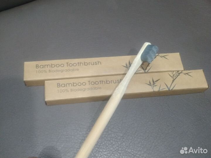 Зубная щетка натуральный бамбук