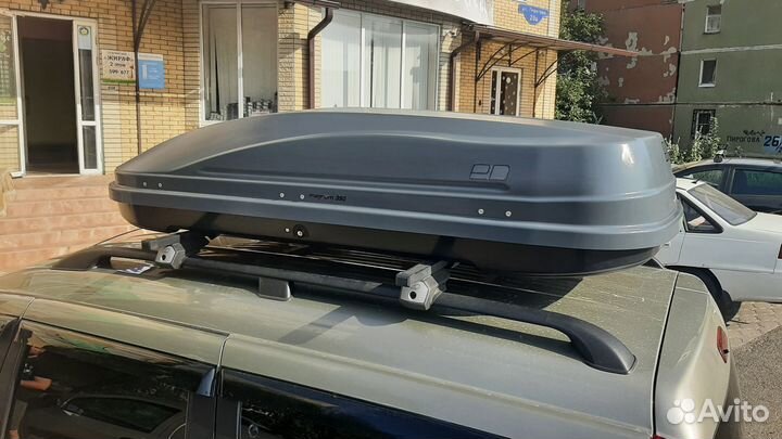 Автобокс Magnum 390 литров, Серый карбон