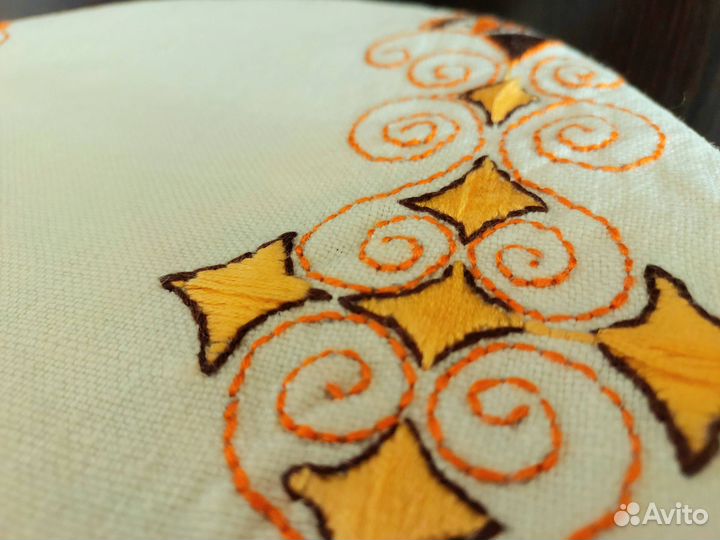 Скатерть чайная винтаж Франция лен