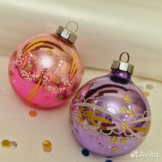 Елочные игрушки ссср.Шары красивые