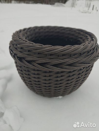 Кашпо из ротанга от 12литров и больше