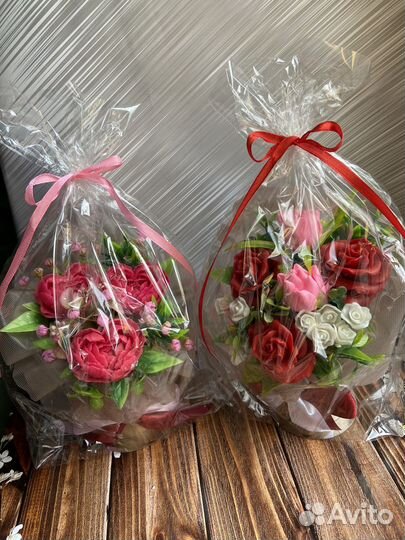 Букеты из сувенирного мыла