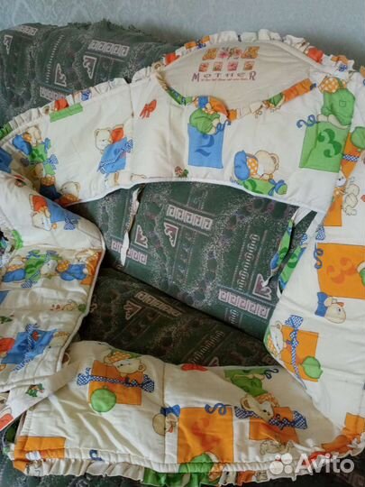 Бортики в детскую кроватку, цельнокройный