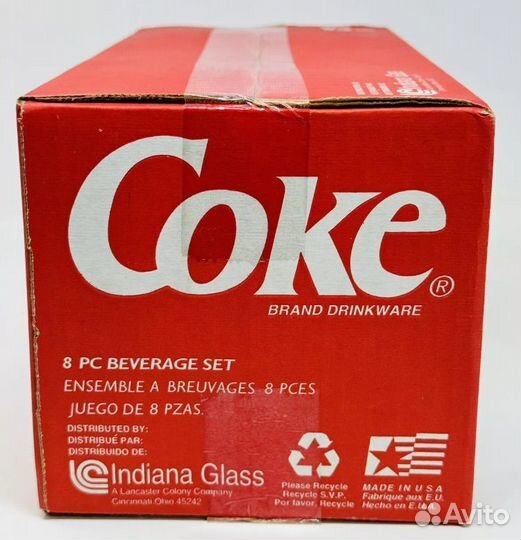 Набор стаканов Coca Cola. 1995 год