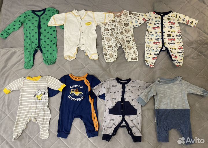 Пакет вещей для новорожденного мальчика 56-62