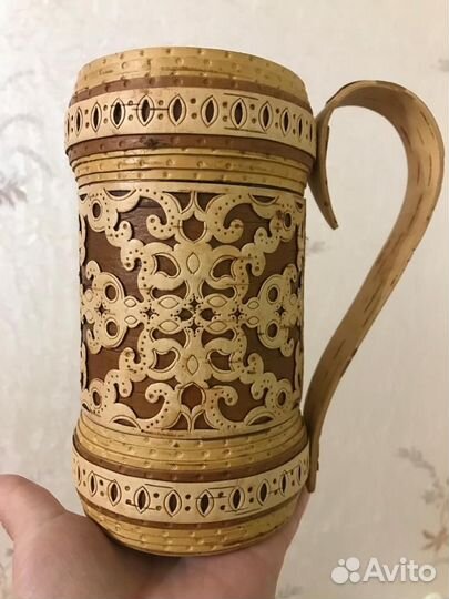 Кружка из бересты