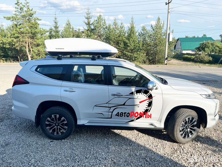 Бокс Aerobox 470л белый Митсубиси Паджеро Спорт
