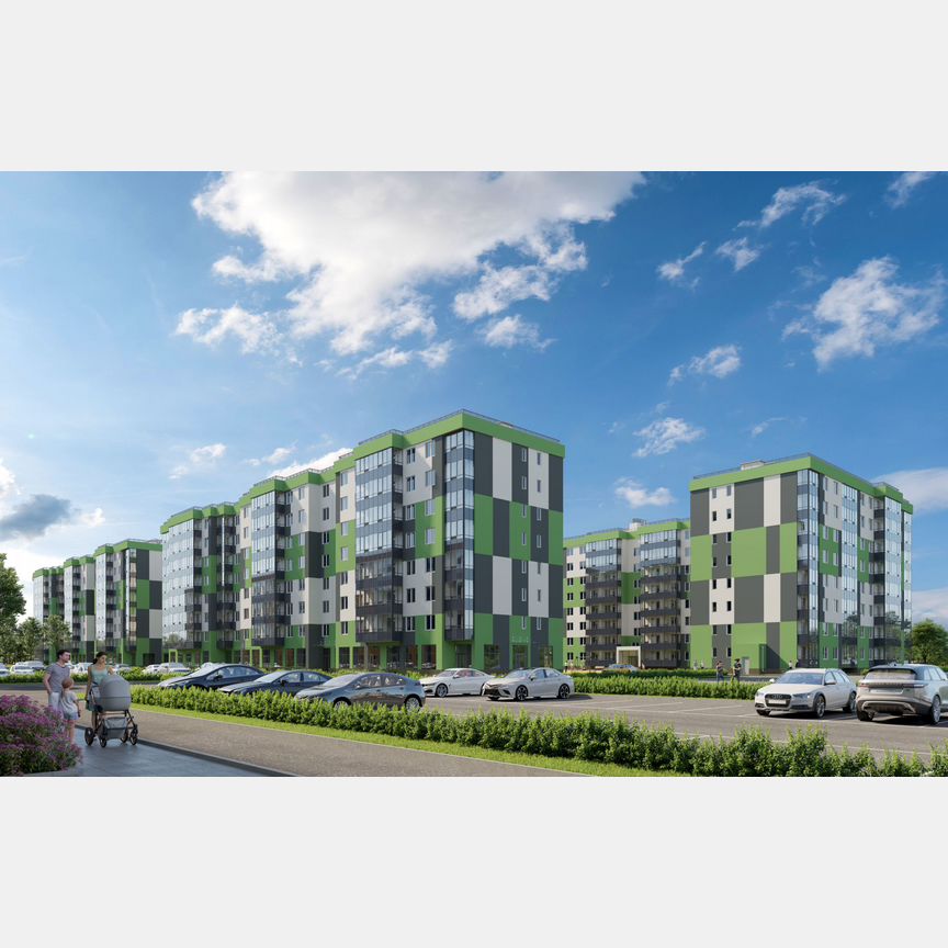 2-к. квартира, 59,2 м², 3/8 эт.