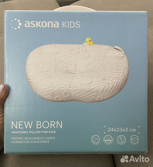 Детская ортопедическая подушка askona kids NB