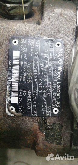 Насос гидравлический Volvo L150C,L150SF