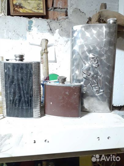 Фляжка для алкоголя на 1л, 0.5л, 0.25л