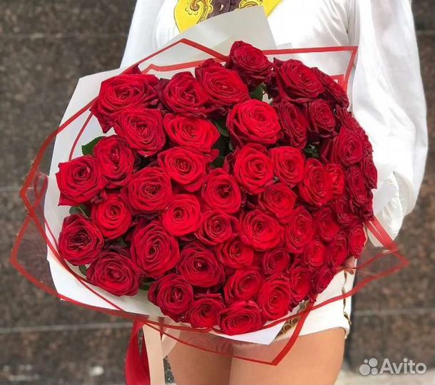 Букет цветов из 51 розы, доставка