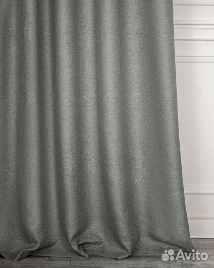 Комплект штор рогожка Орфей Серебро