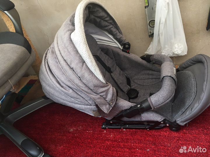 Коляская 2 в 1 Adamex Katrina grey