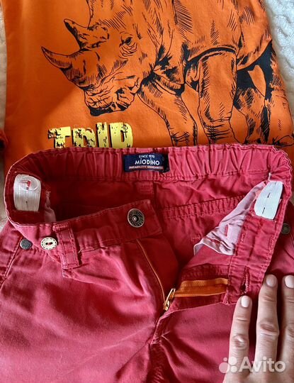 Вещи на мальчика 92 яркие футболка шорты панама