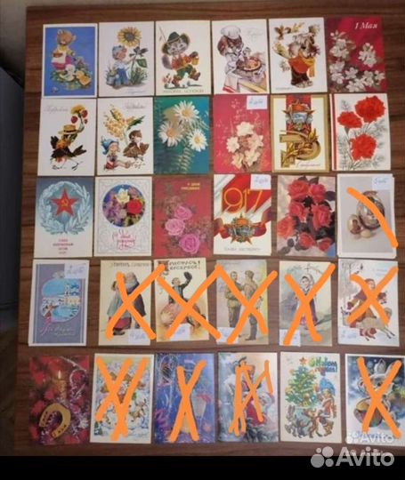 Открытки СССР чистые, Зарубин, 1956 год Семенов