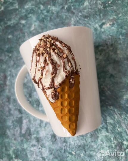 Кружка с декором “Мороженое»