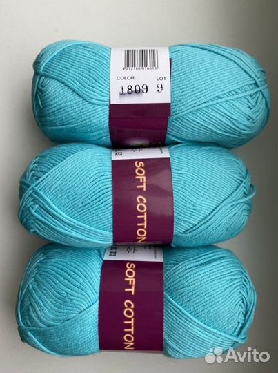 Пряжа хлопок YarnArt jeans и Vita cotton