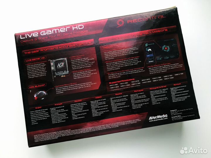 Устройство видеозахвата AVerMedia Live Gamer HD