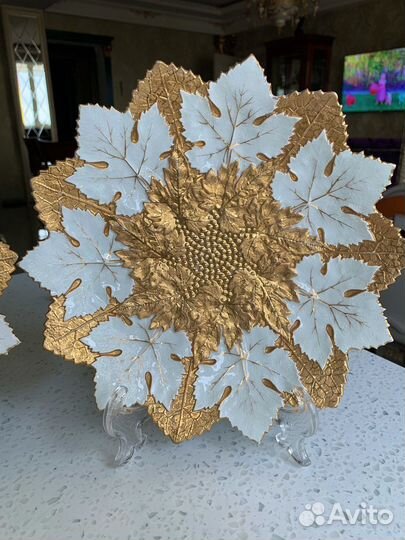 Meissen фарфор кленовый лист