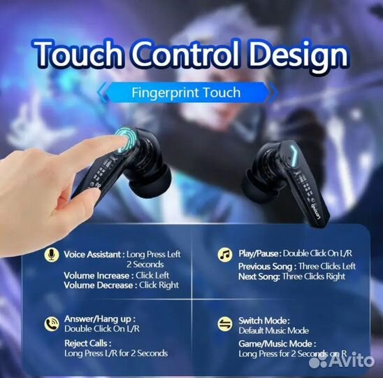 Беспроводные наушники Lenovo