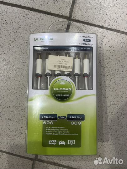 3RCA штекер *3RCA штекер 2 метра