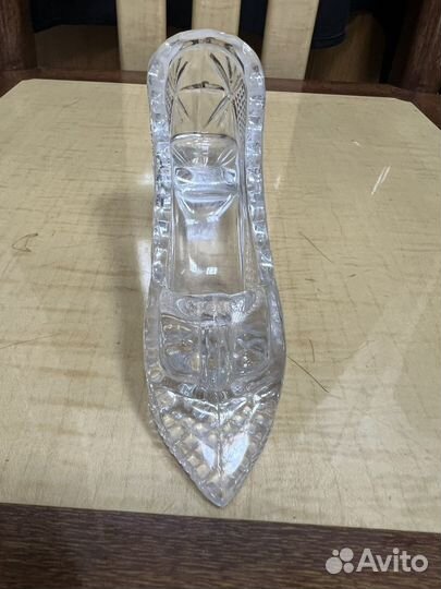 Хрустальные пепельницы башмачки