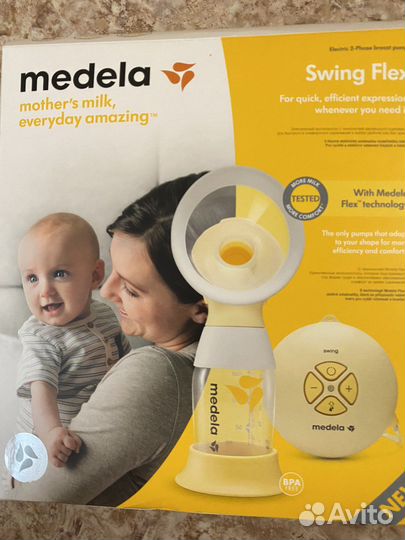 Молокоотсос medela swing flex электрический