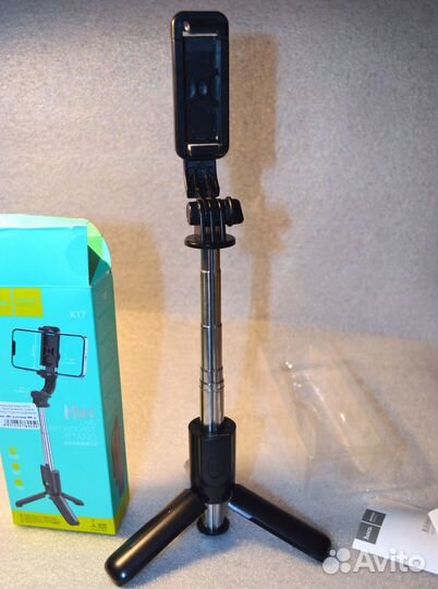 Cелфи-палка/трипод с bluetooth пультом hoco K17