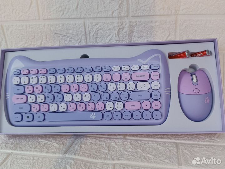 Игровой набор для девочки клавиатура + мышка