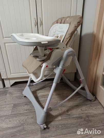 Стул для кормления 0+, новый чехол и ремни