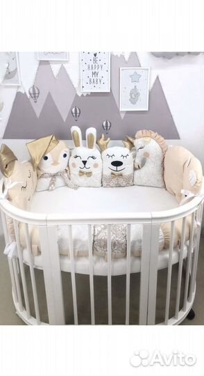 Бортики в детскую кроватку