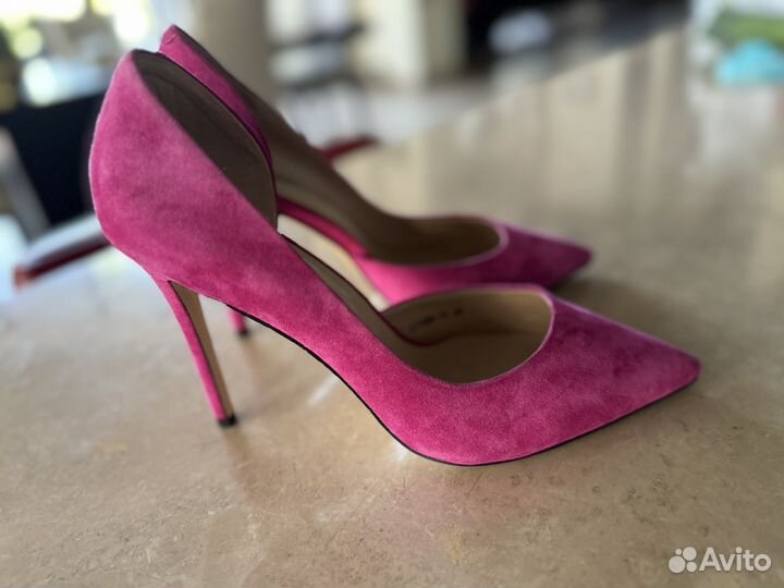 Туфли замшевые 38,5/39