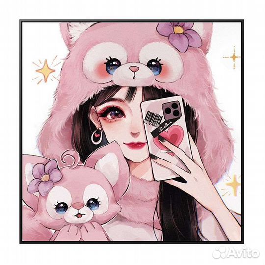 Картина по номерам с аниме персонажами